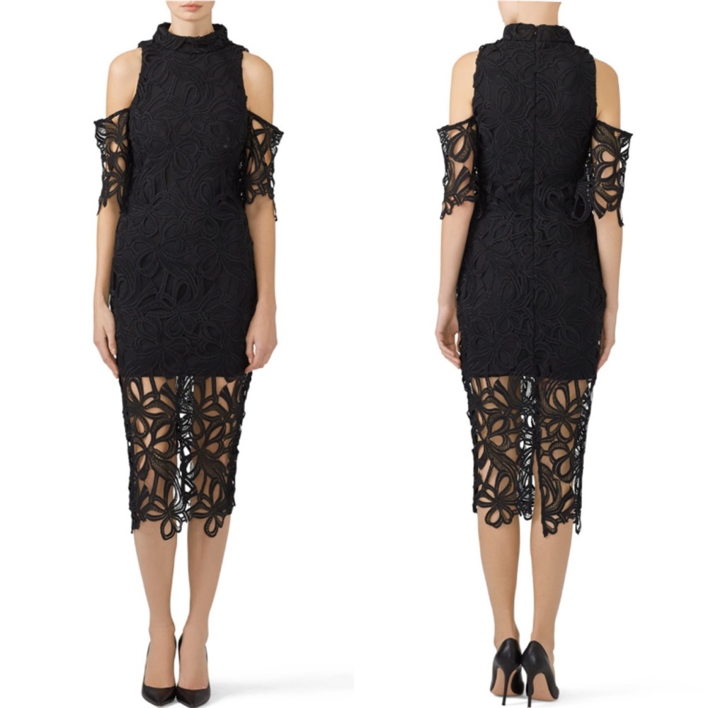 Elliatt Black Cold Shoulder Dress